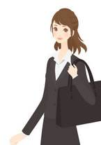 リクルートスーツの女性